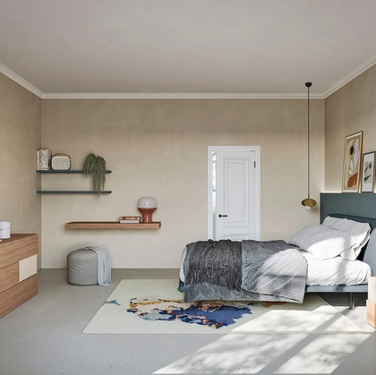 Letto in tessuto Unique di Colombini Casa