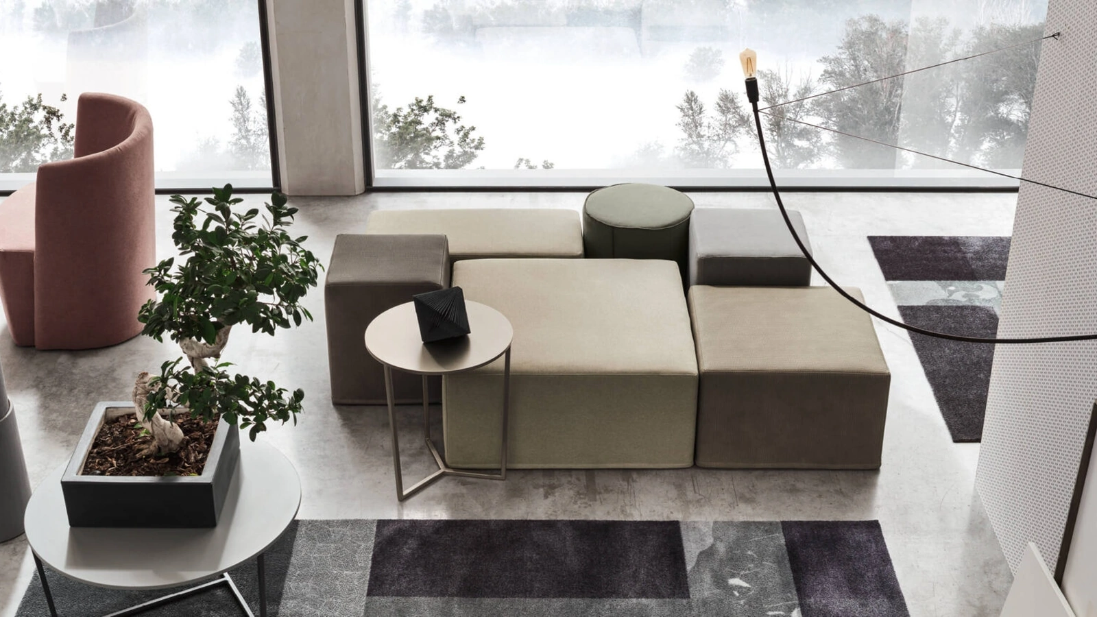 Pouf quadrato Dado di Maronese