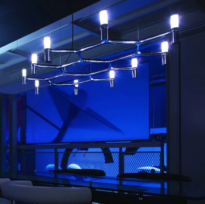 Lampada a sospensione Crown Plana in policarbonato di Nemo