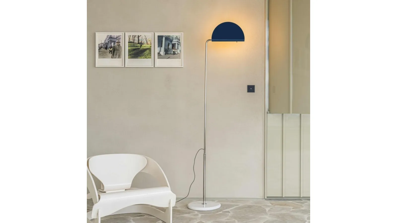 Lampada da terra Mezzaluna di Dcw