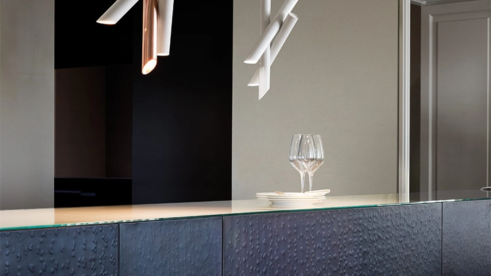 Lampada a sospensione Tubes 3 Pendant di Nemo