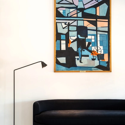 Lampada da terra Untitled Reading Cone di Nemo