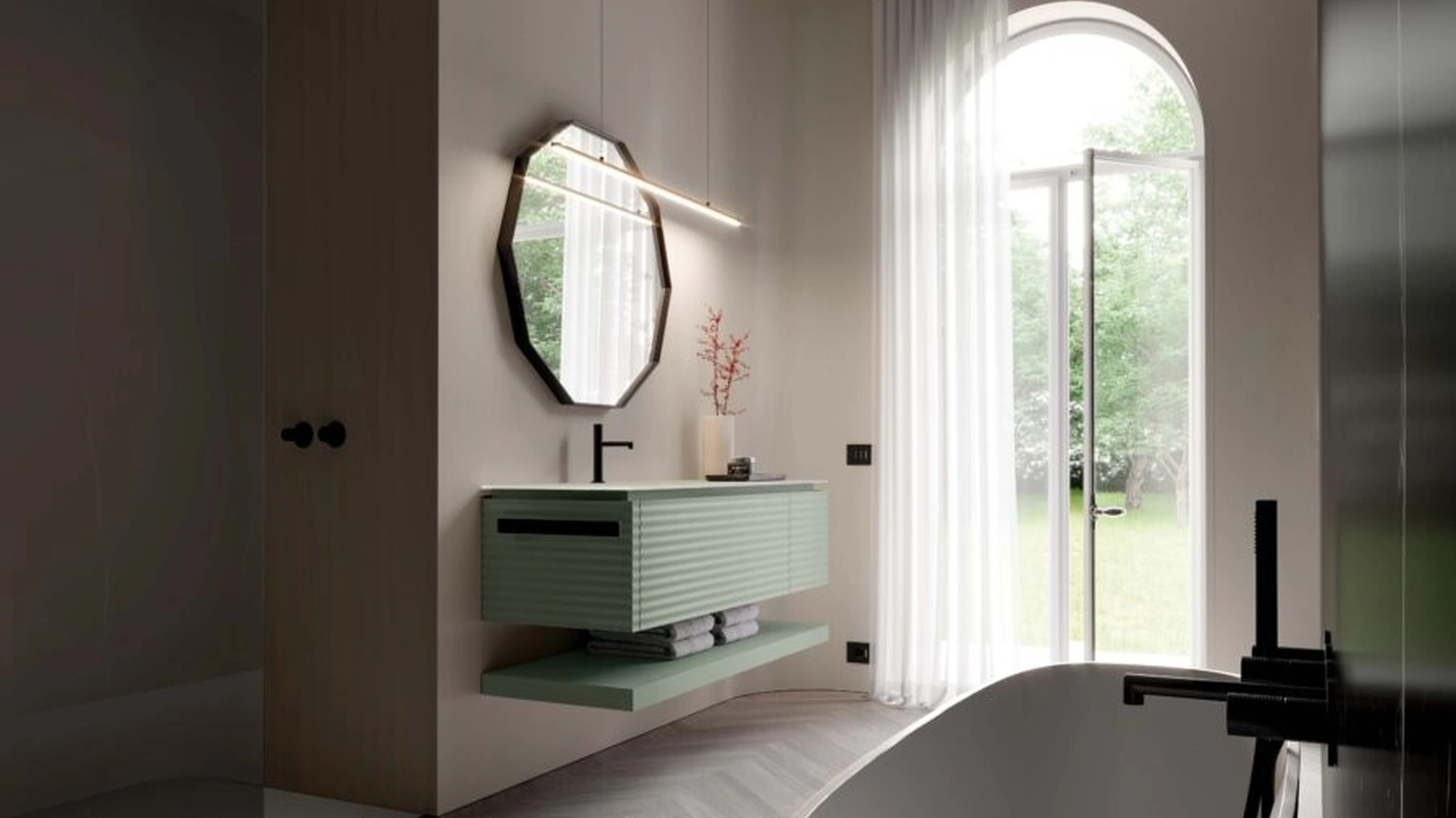 Mobile da Bagno sospeso Dolcevita 11 di Ideagroup