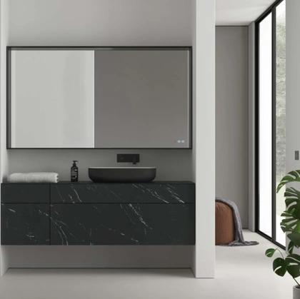 Mobile da Bagno sospeso in gres Dogma 02 di Ideagroup