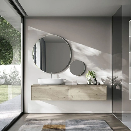 Mobile da Bagno sospeso in HPL Nyù 06 di Ideagroup