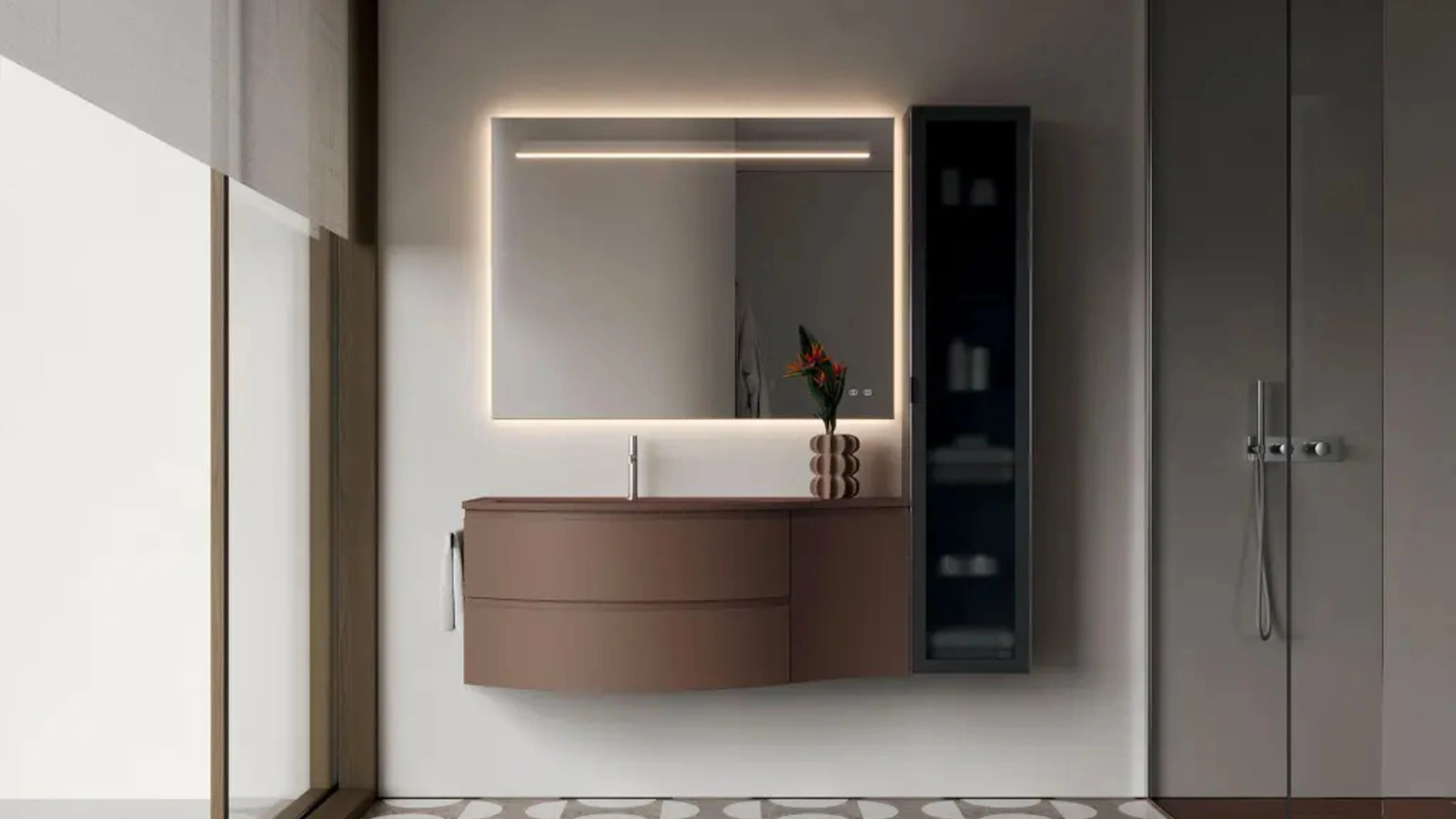 Mobile da Bagno sospeso Seventy|Form 24 di Ideagroup