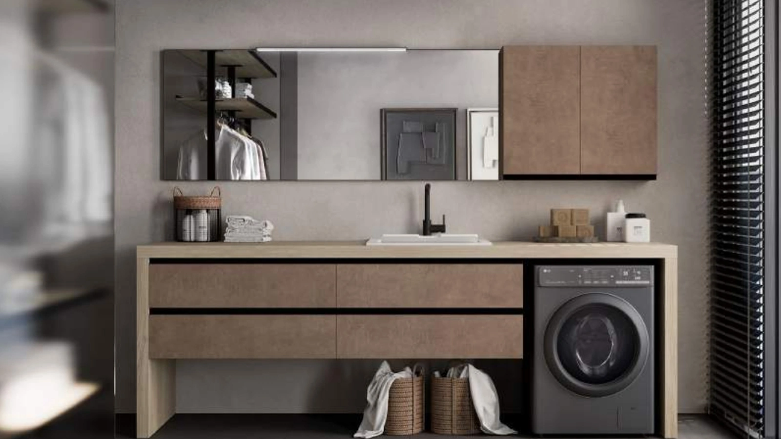 Mobile per lavanderia Spazio Time 05 di Ideagroup