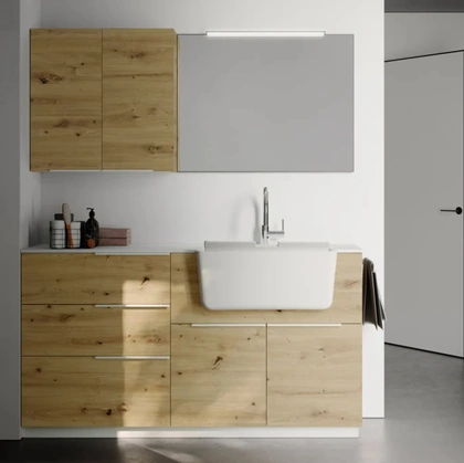 Mobile da Lavanderia Spazio Time 08 di Ideagroup