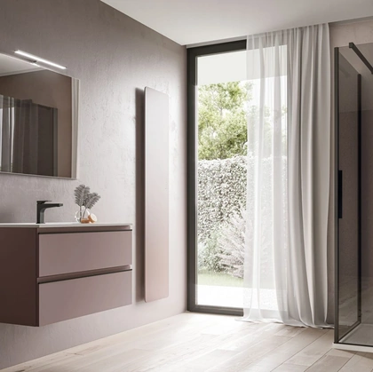 Mobile da Bagno sospeso in laccato opaco System 02 di Ideagroup