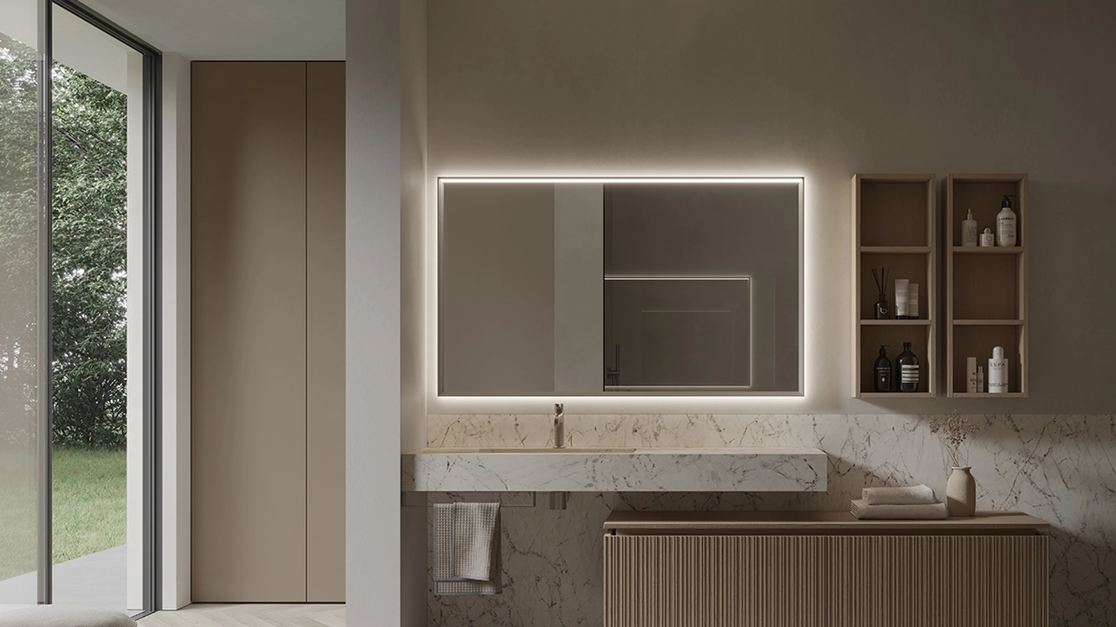 Mobile da Bagno sospeso ViaCondotti 06 di Ideagroup