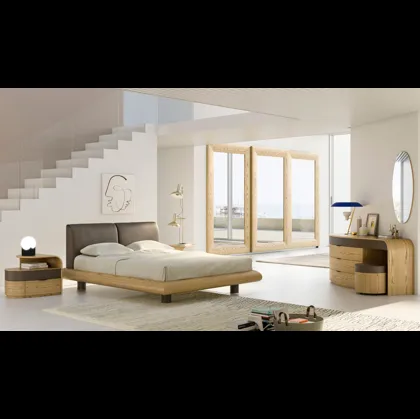 Gruppo Notte 900 Europeo in legno di Fazzini