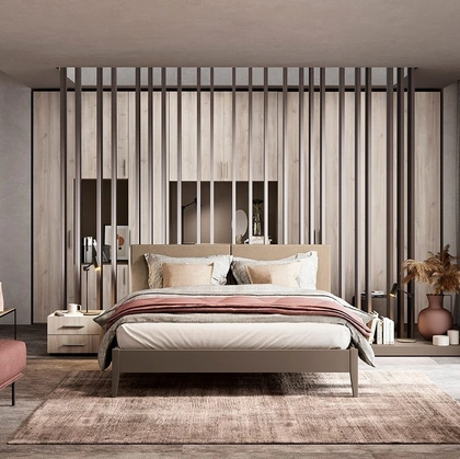 Letto con testiera Cushy di Colombini Casa