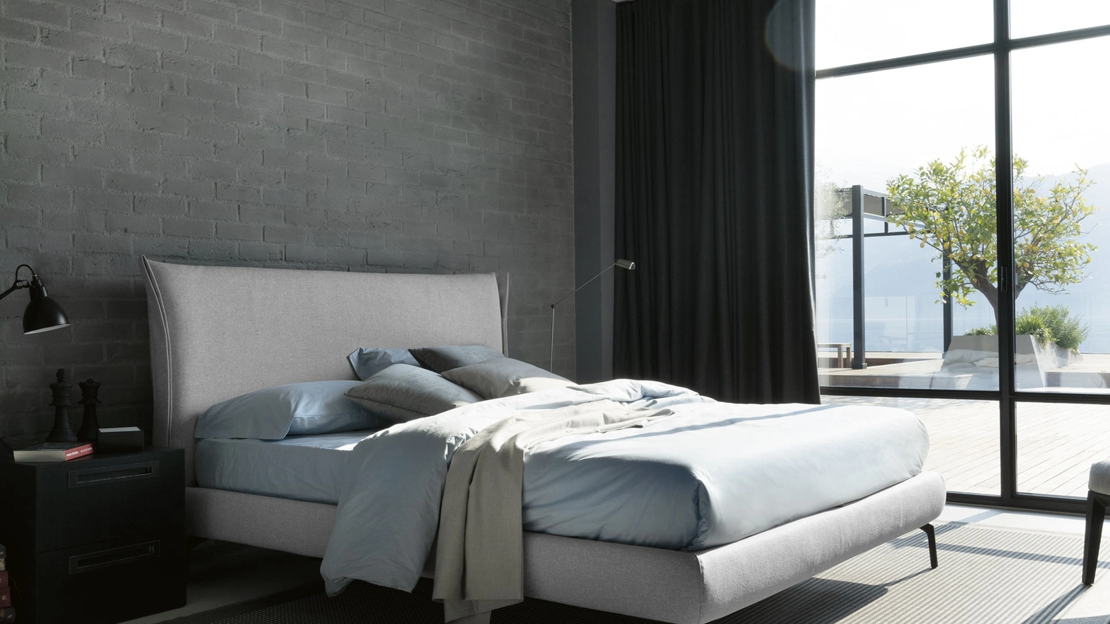 Letto moderno Osaka di Noctis