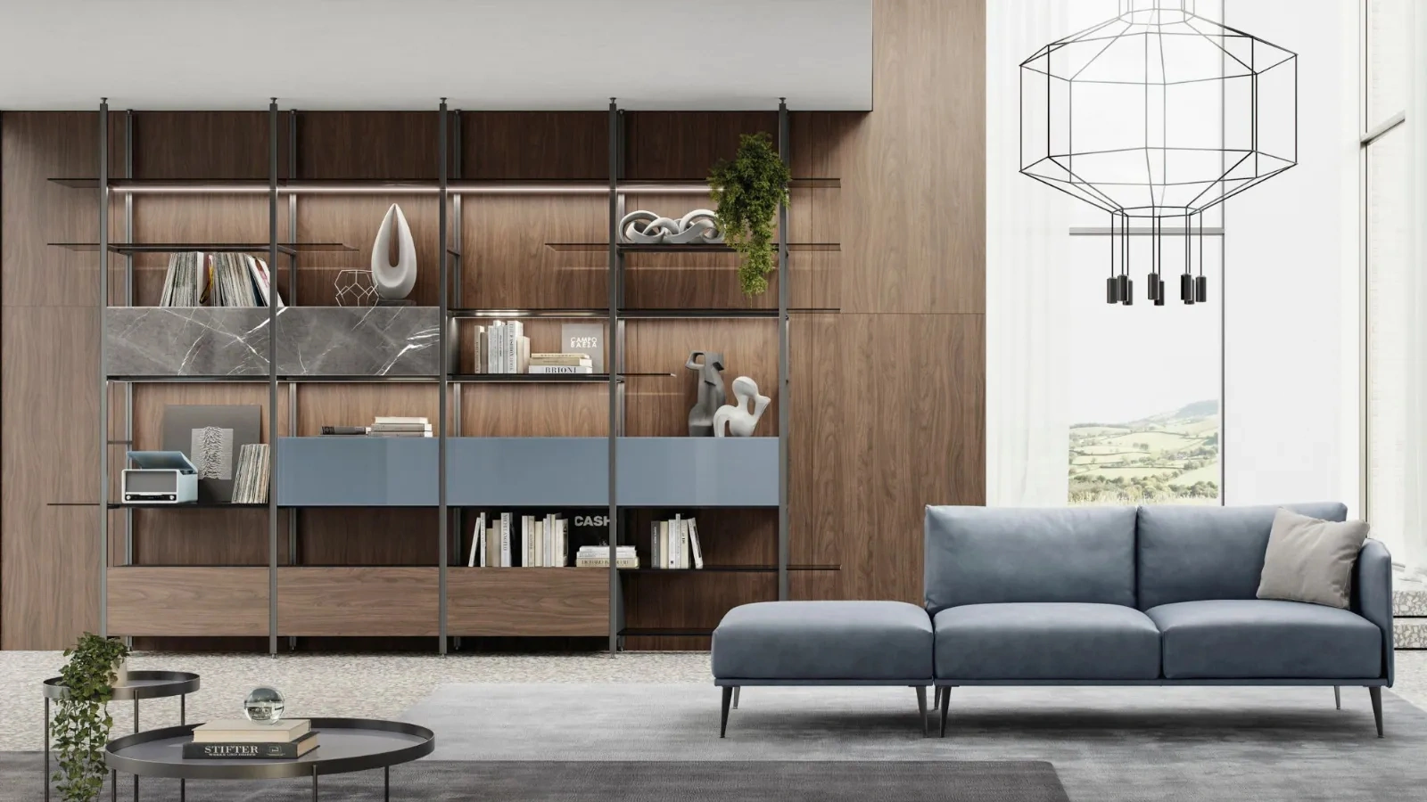 Libreria Mida a soffitto di Doal