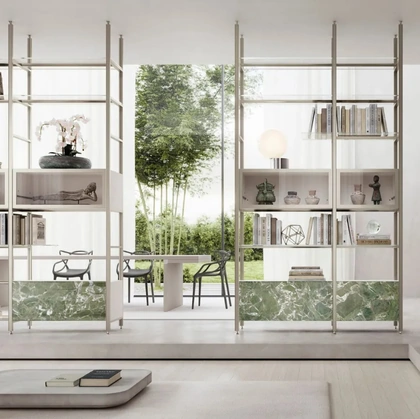 Libreria divisoria Mida a soffitto di Doal