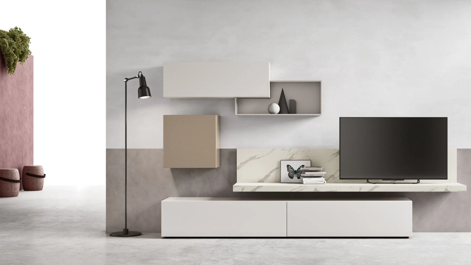 Mobile Porta Tv a terra sm2351 di Maronese