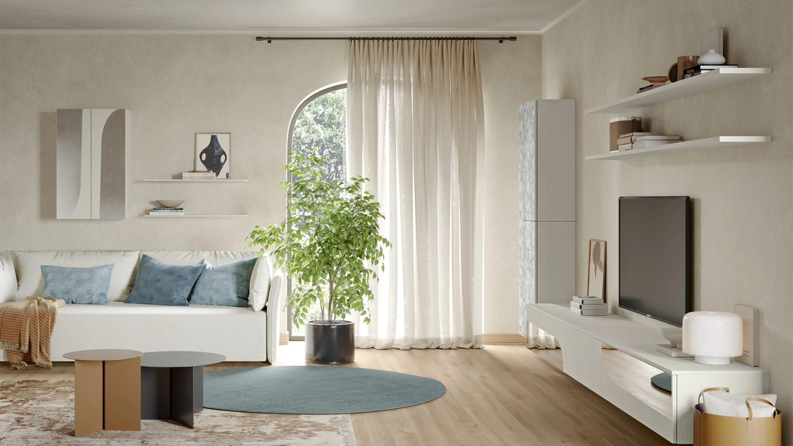 Parete Attrezzata Eclettica EG004 di Colombini Casa