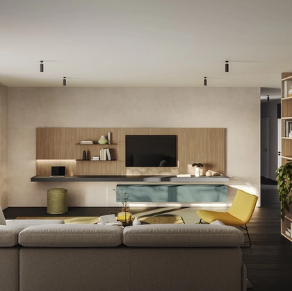 Parete Attrezzata Golf Contract A01 di Colombini Casa