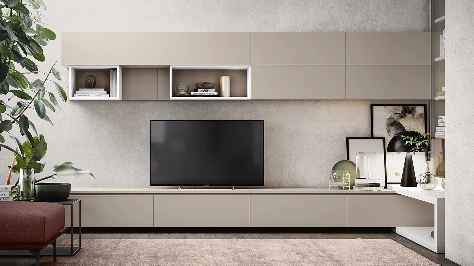 Parete Attrezzata Golf Contract A02 di Colombini Casa