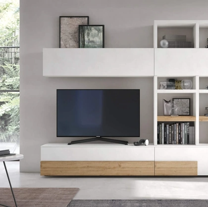 Parete Attrezzata Seta Sistema Spalla Comp SA2215 di Maronese