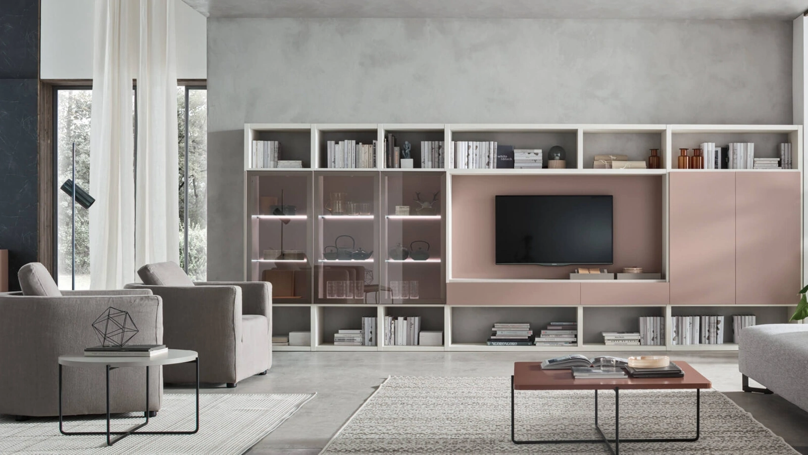 Parete Attrezzata Sistema Spalla Comp SA2202 di Maronese