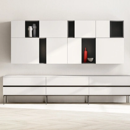 Parete Attrezzata SpaceMakers day Grip di Zalf