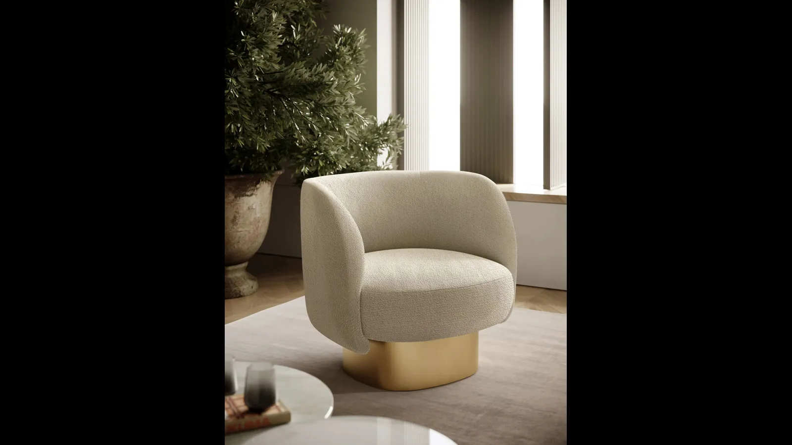 Poltroncina in tessuto Doris di Bontempi