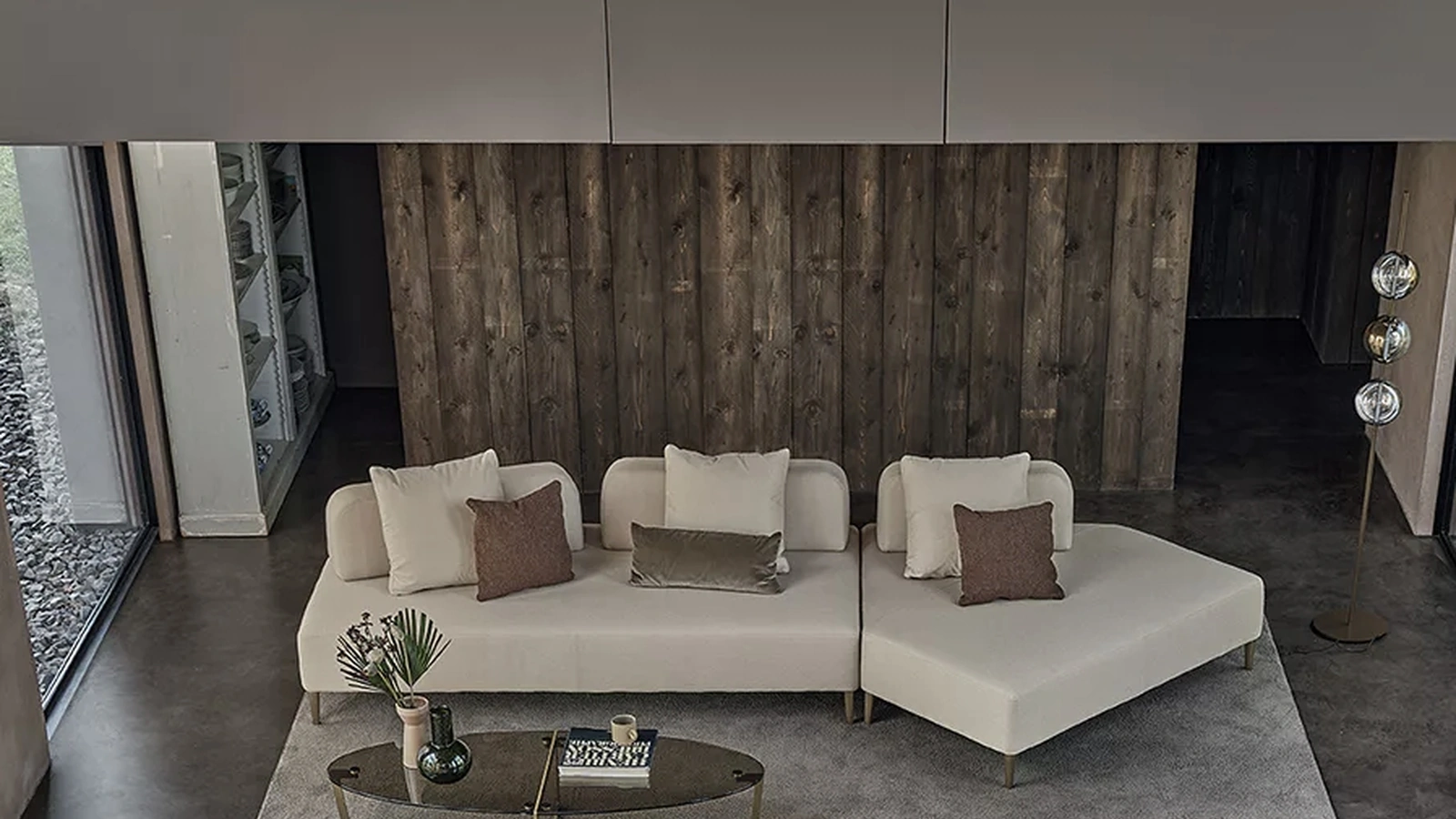 Divano con penisola Denver di Bontempi