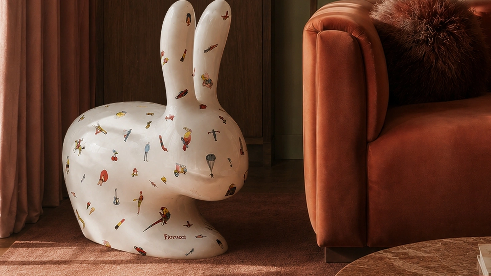 Sedia Rabbit Fiorucci di Qeeboo