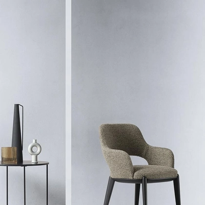 Sedia Tina in tessuto imbottito di Alf Da Frè