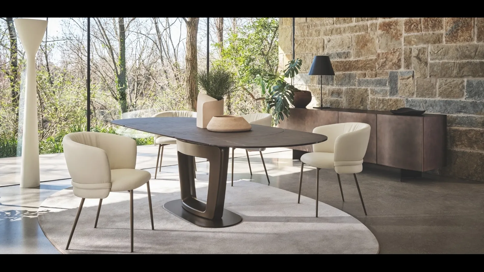 Sedia imbottita Vanilla di Calligaris