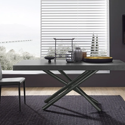 Tavolo allungabile Fahrenheit con top in nobilitato di Altacom