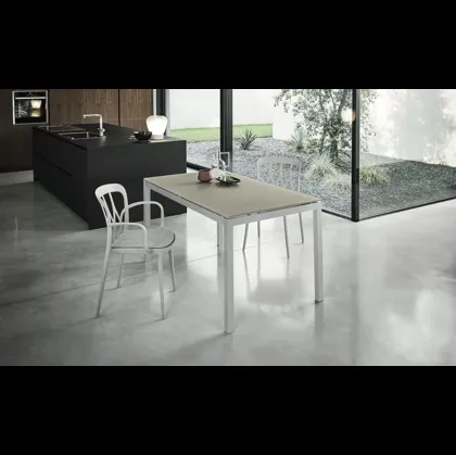 Tavolo allungabile Mago in cristallo di Bontempi