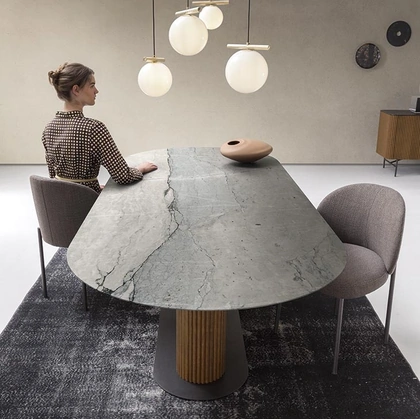 Tavolo Rigadin in pietra di Alf Da Frè