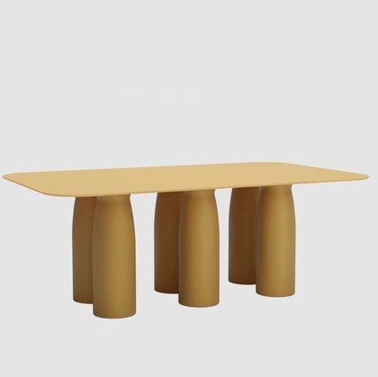 Tavolo Toto Rectangular HPL Top di Qeeboo