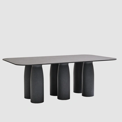 Tavolo Toto Rectangular Stonewear Top di Qeeboo