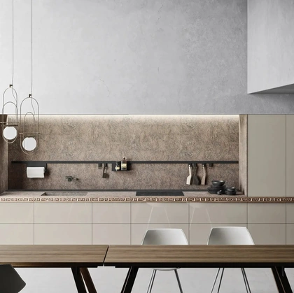 Cucina Design Genius Loci Vitrum Kashmir di Valcucine