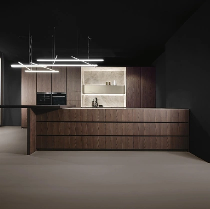 Cucina Design con penisola Giza + Altea di Maistri