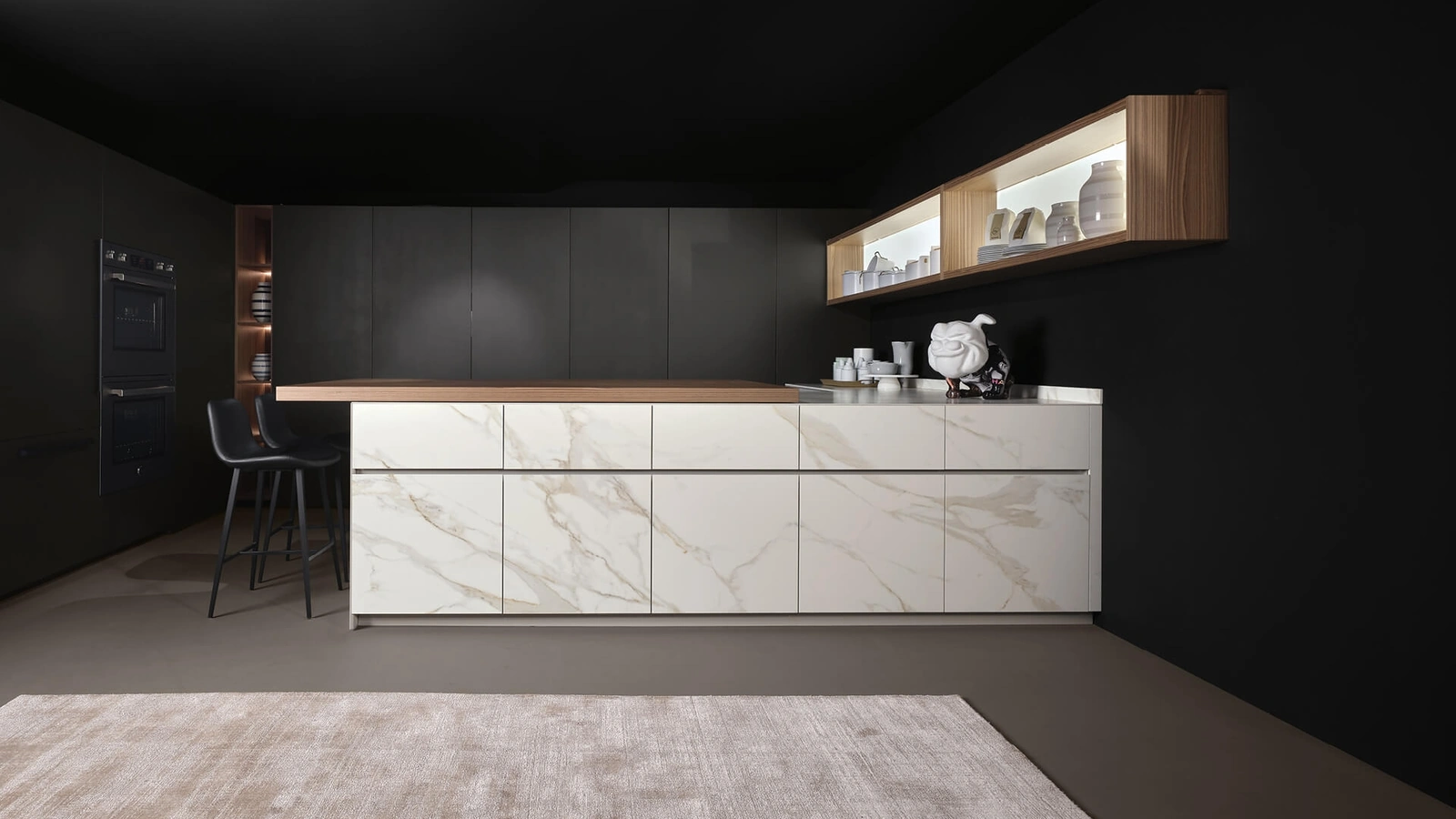 Cucina Design con penisola Giza + Arena Line + Arka di Maistri