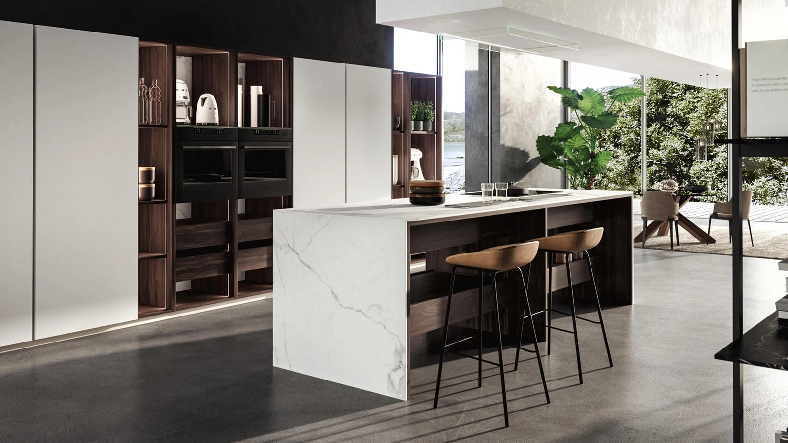 Cucina Design con isola K table di Maistri