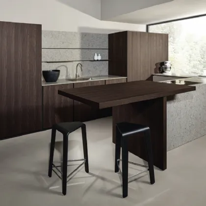 Cucina Design in legno con penisola Altea 03 di Maistri