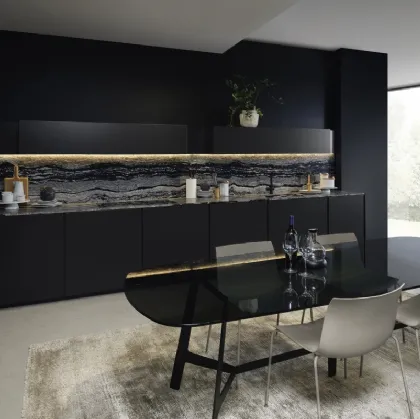 Cucina Design lineare in laccato opaco Altea 04 di Maistri