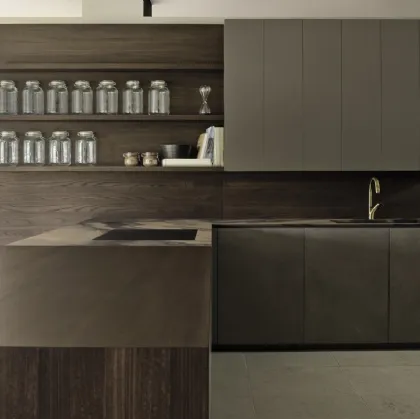 Cucina Design con penisola Viva 08 di Maistri