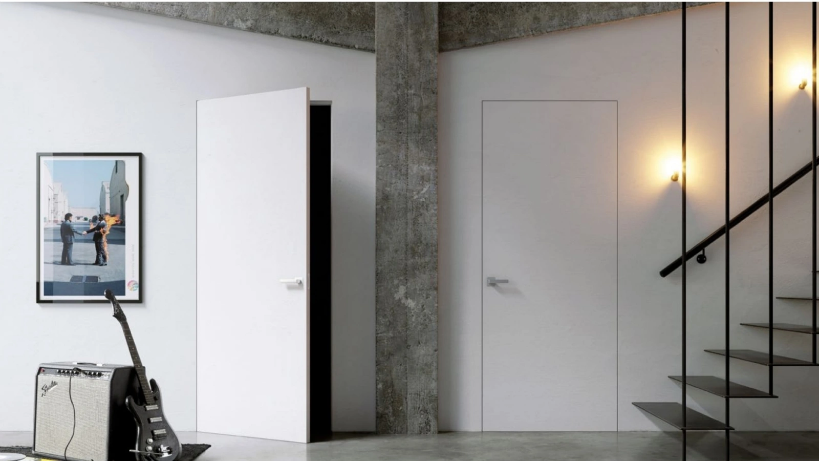 Porta per interni battente Gea Filo muro di Doal