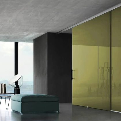 Porta per interni Tao Sospesa in Laccato di Doal